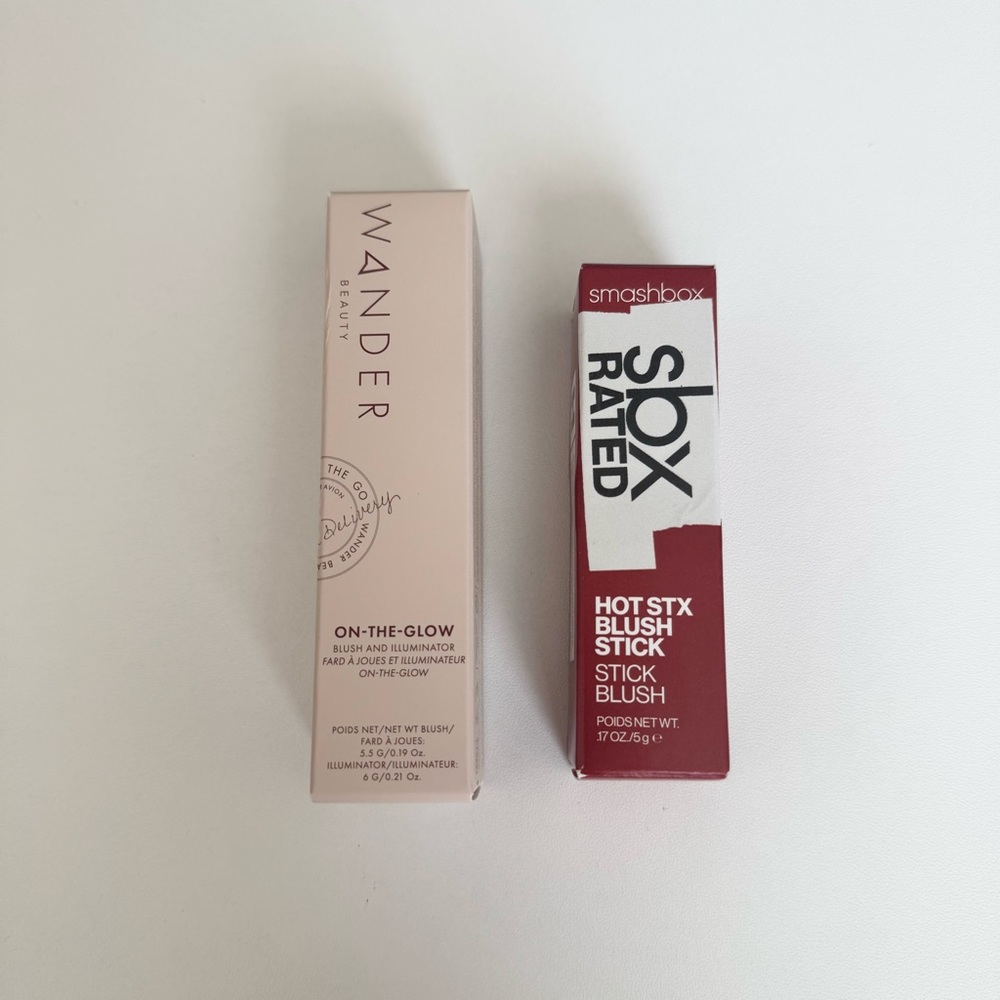 NEW Wander Beauty Cream Blush Illuminator Stick Smashbox Makeup Bundle